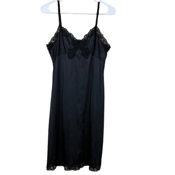 VTG Vassarette Babydoll Satin Lace Trim Slip Dress Size 34F Romantic Fairy - Picture 1 of 7